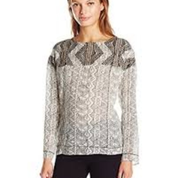 Plenty by Tracy Reese Embroidered Viscose Blouse - Picture 1 of 3